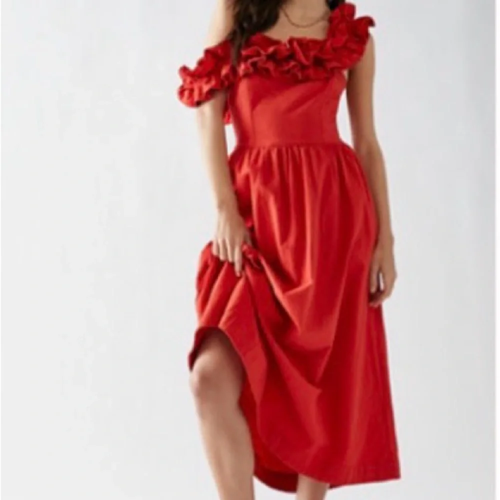 Free People Ruffle It Up Midi Dress